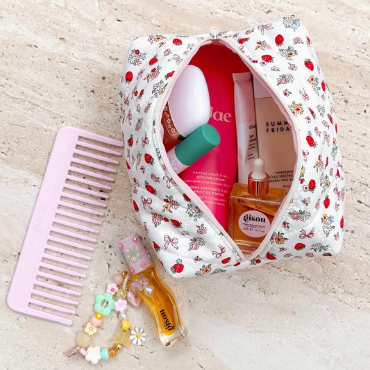 STRAWBERRIES & BOWS MAKE-UP BAG