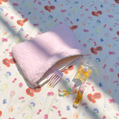 PINK SOFT TEDDY IPAD SLEEVE-AYJAY