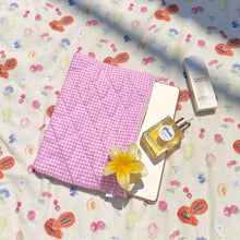 Load image into Gallery viewer, PINK GINGHAM IPAD SLEEVE
