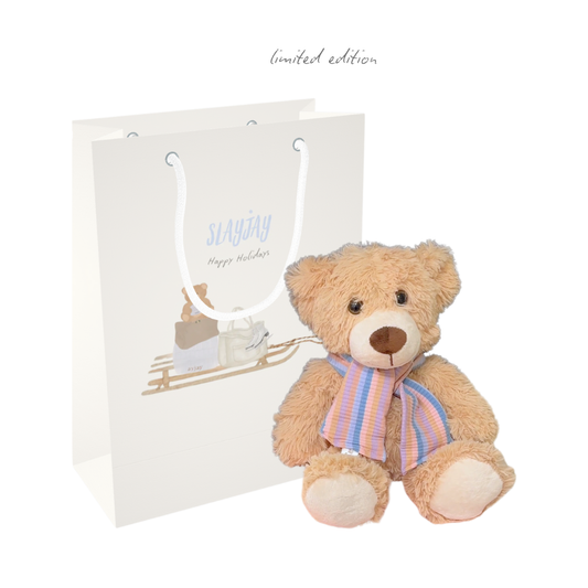 THE HOLIDAY TEDDY BEAR + GIFT BAG