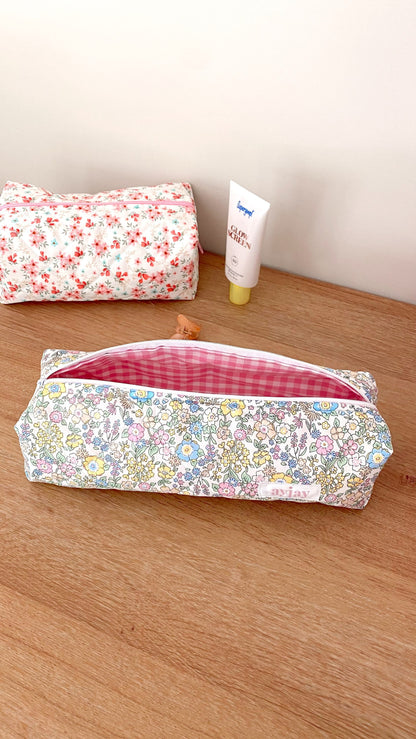 PASTEL FLORAL PENCIL CASE-AYJAY