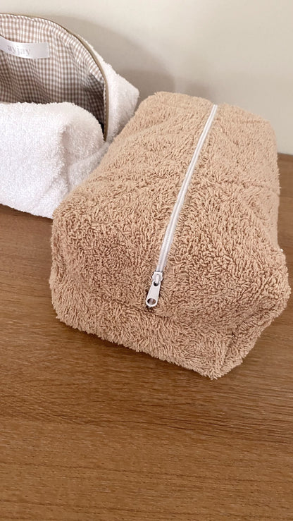 CAMEL TEDDY MAKE-UP BAG-AYJAY