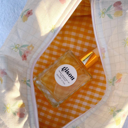 CREAM TULIPS MAKE-UP BAG-AYJAY
