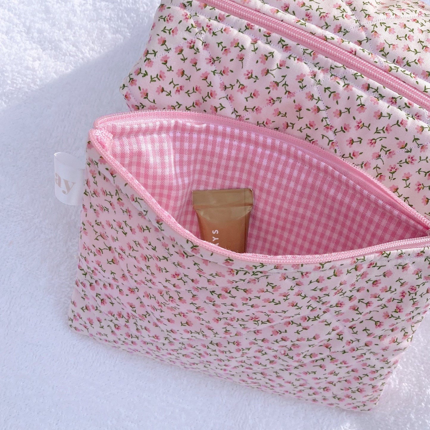 PINK DITSY POUCH