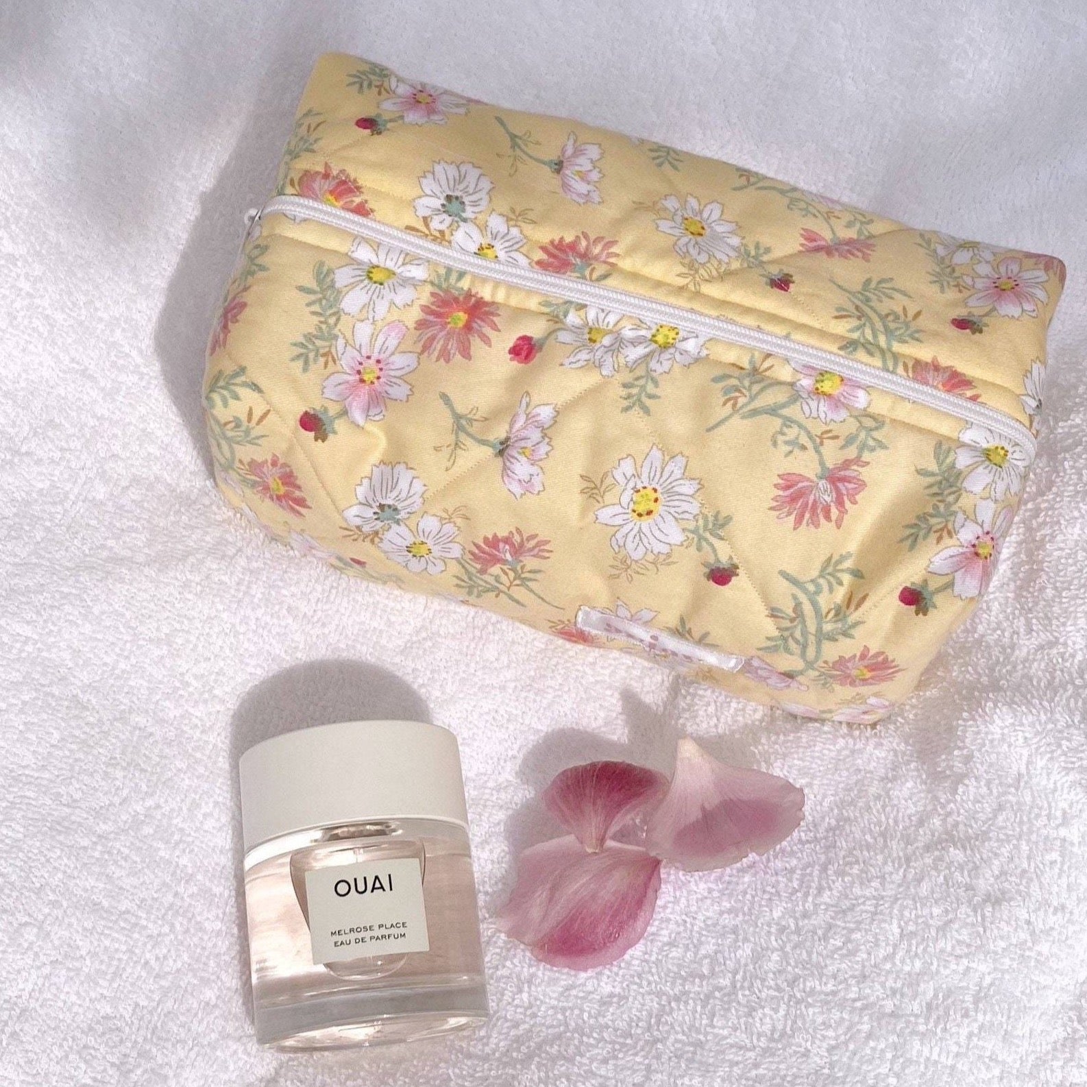 YELLOW FLORAL MAKE-UP BAG-AYJAY