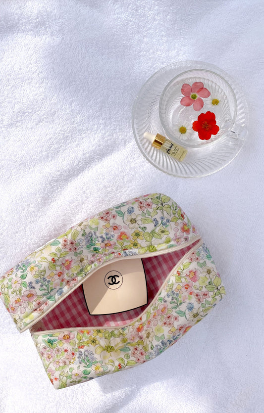 VINTAGE FLORAL MAKE-UP BAG-AYJAY
