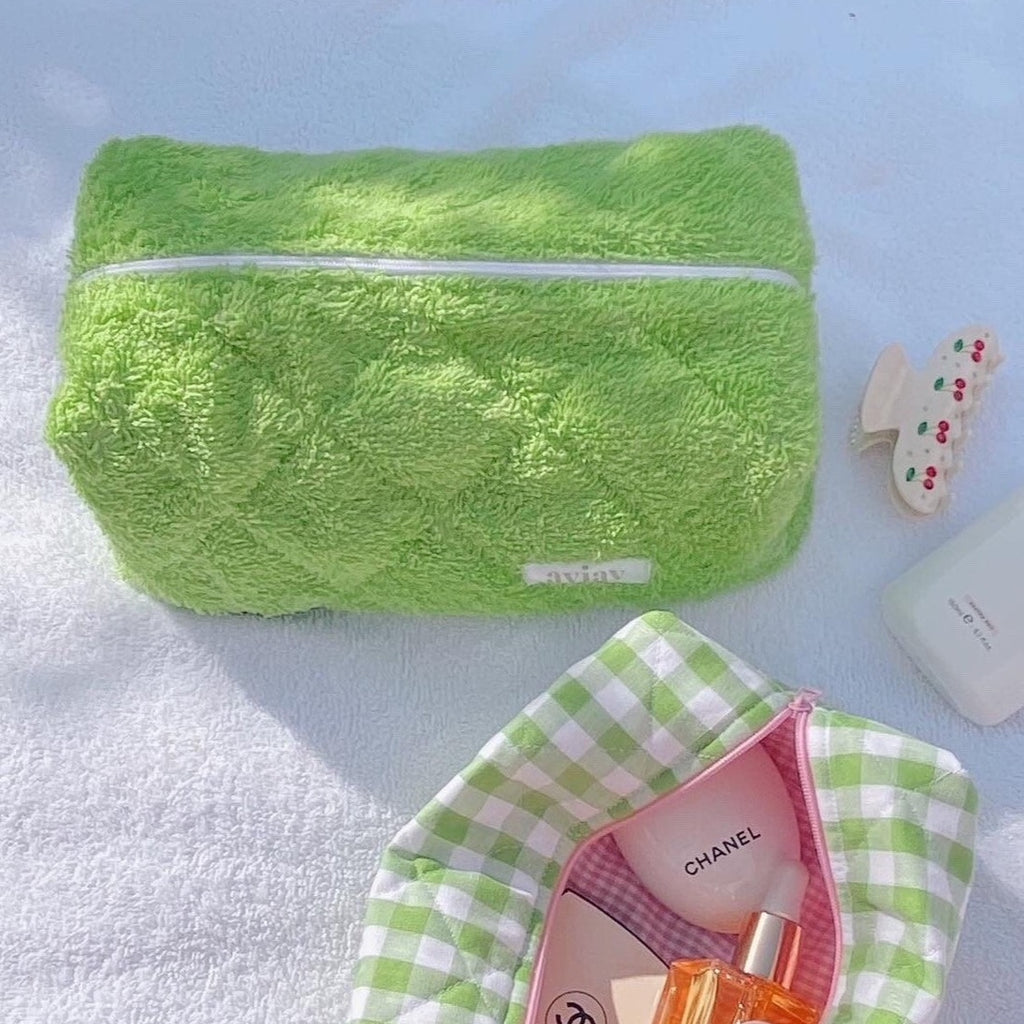 GREEN TEDDY MAKE-UP BAG-AYJAY