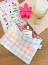 Load image into Gallery viewer, PASTEL GINGHAM POUCH
