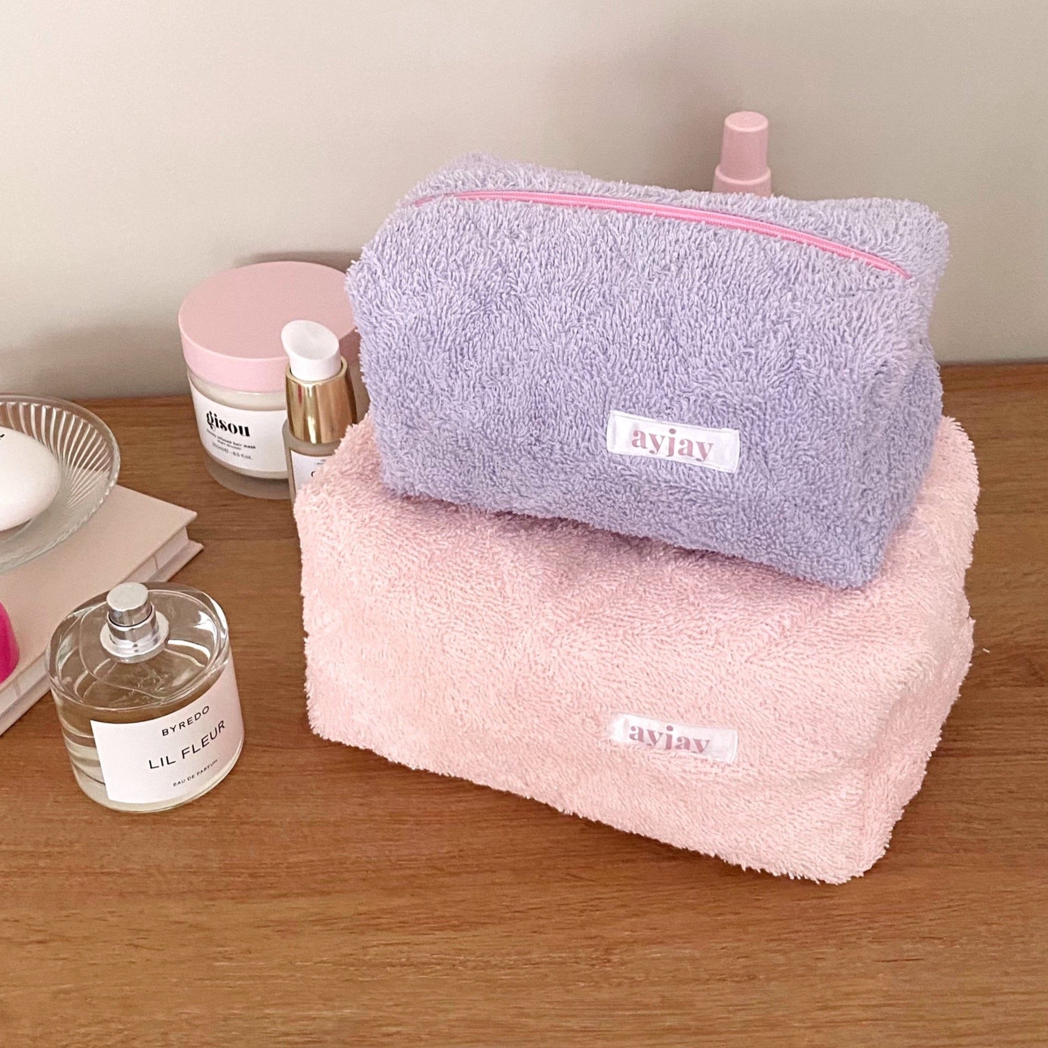 PURPLE TEDDY MAKE-UP BAG-AYJAY