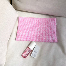 Load image into Gallery viewer, PINK GINGHAM FLORAL LAPTOP SLEEVE
