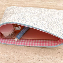 Load image into Gallery viewer, LIGHT BLUE DITSY FLORAL LAPTOP SLEEVE

