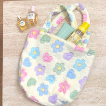Load image into Gallery viewer, YELLOW FLORAL TEDDY LUNCH BAG
