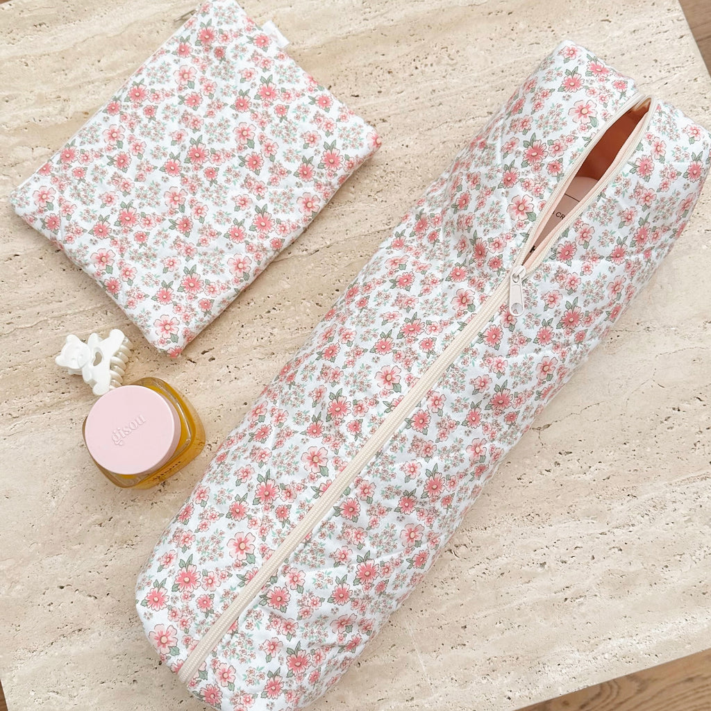 CUTE PINK FLORAL MAKEUP HAIRTOOL DYSON BAG