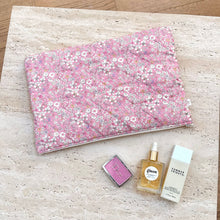 Load image into Gallery viewer, DARK PINK FLORAL LAPTOP SLEEVE
