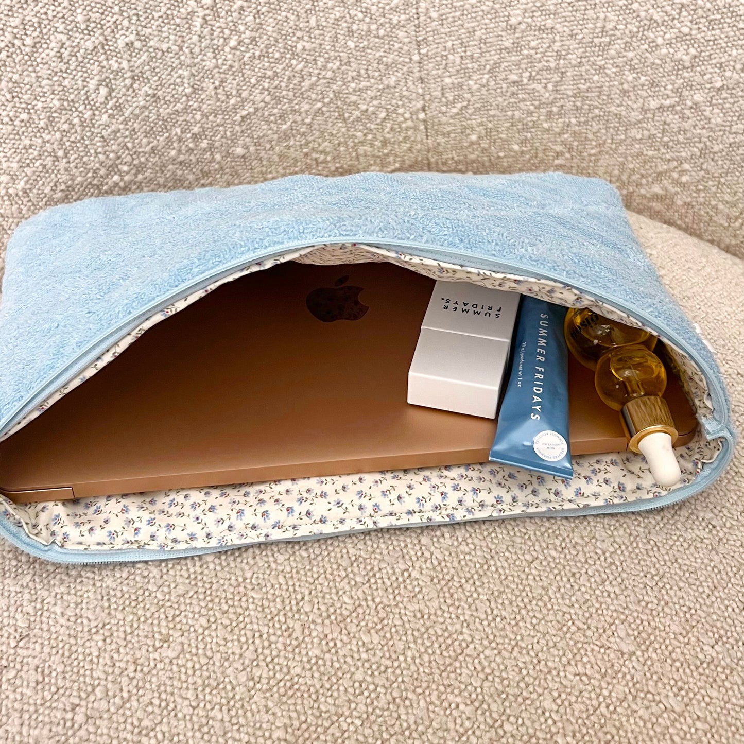 BLUE TEDDY LAPTOP SLEEVE-AYJAY