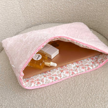 Load image into Gallery viewer, BABY PINK TEDDY LAPTOP SLEEVE
