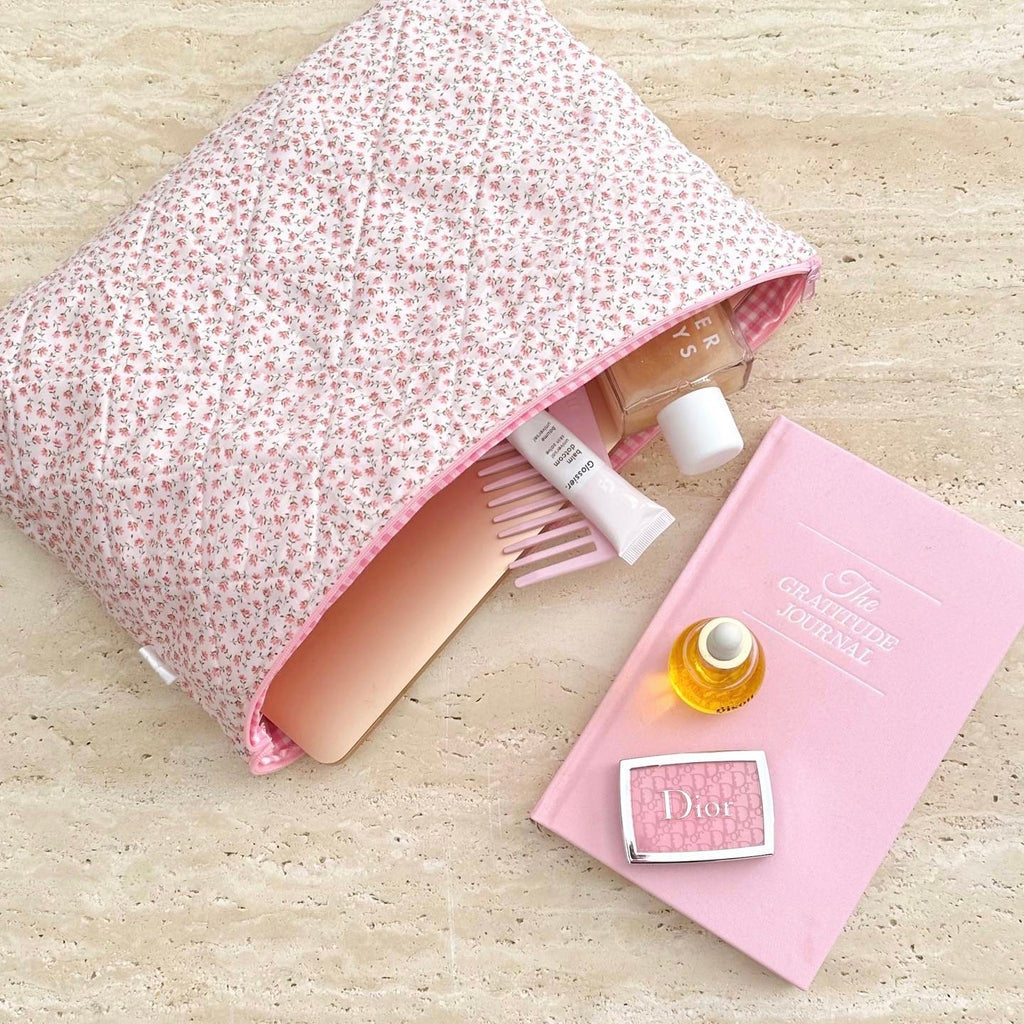 CUTE PINK FLORAL LAPTOP SLEEVE CASE
