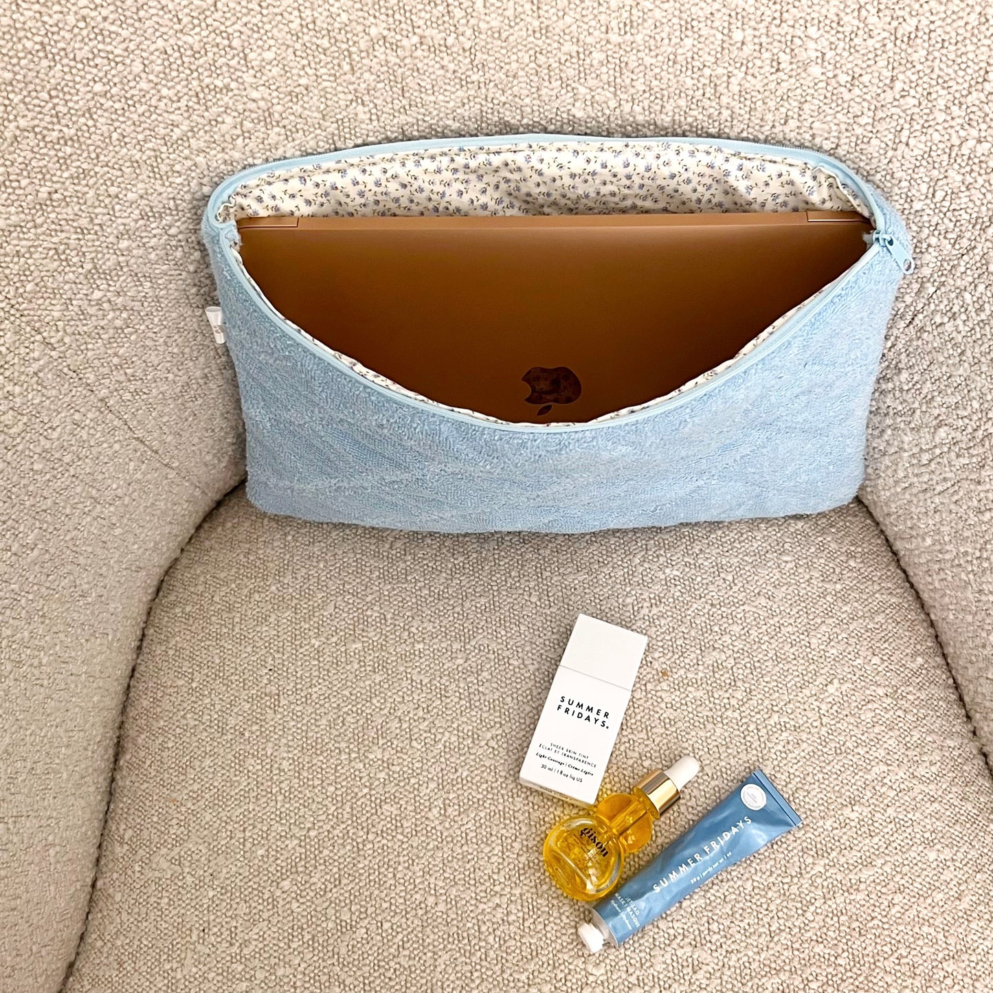 BLUE TEDDY LAPTOP SLEEVE-AYJAY
