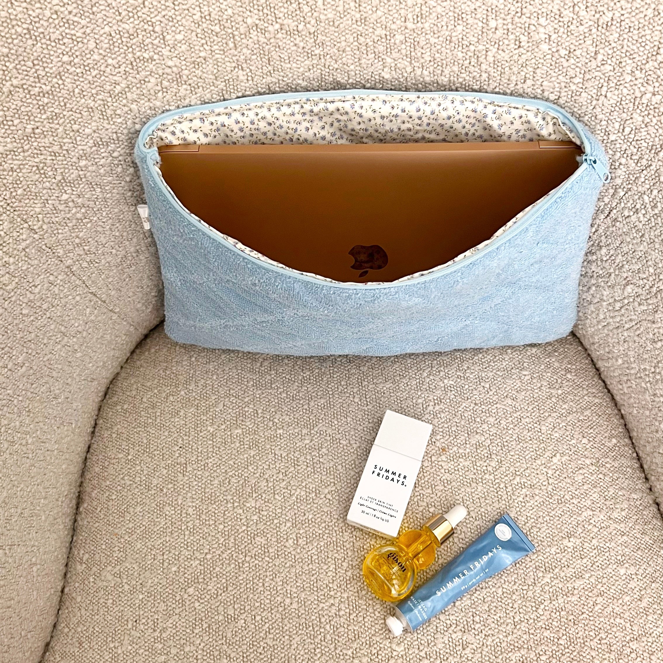 BLUE TEDDY LAPTOP SLEEVE-AYJAY