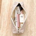 BEIGE GINGHAM FLORAL HAIRTOOL DYSON RAVEL POUCH
