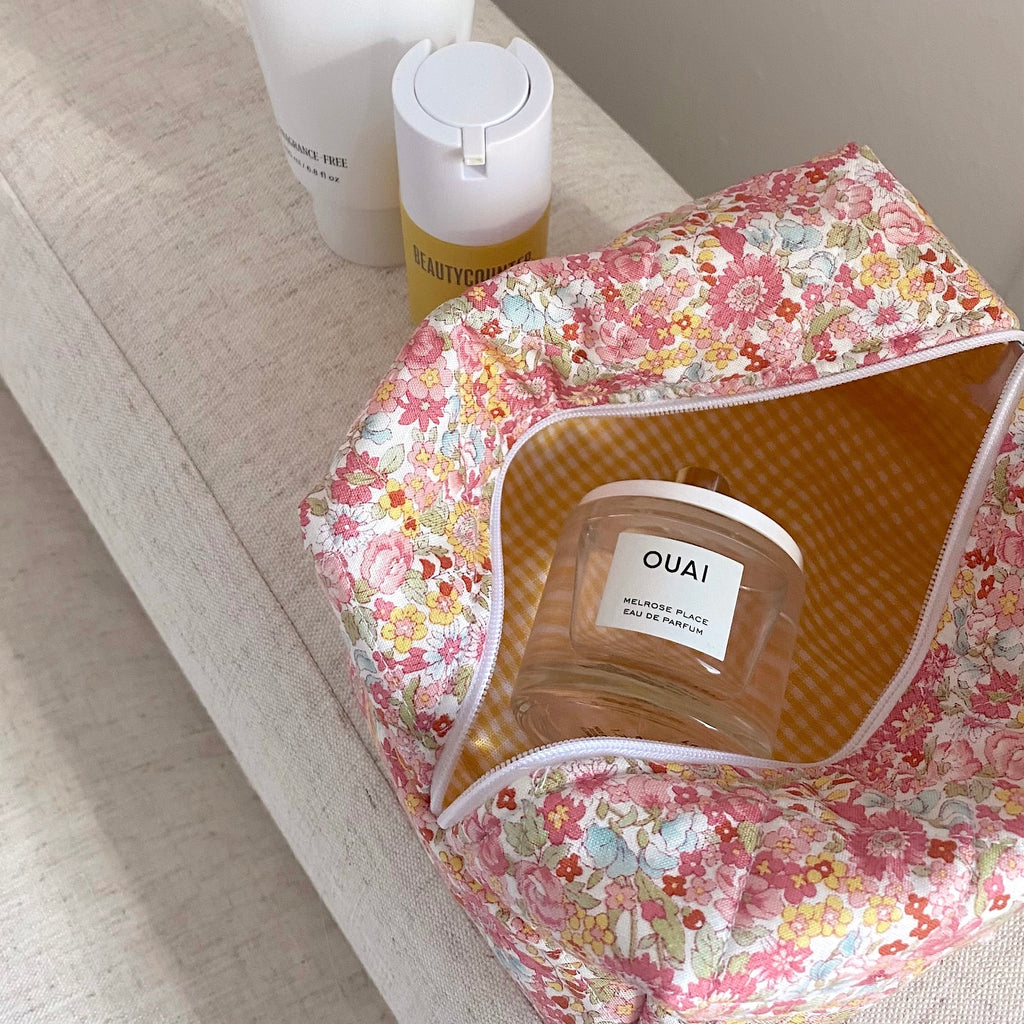 RED & YELLOW FLORAL MAKE-UP BAG-AYJAY