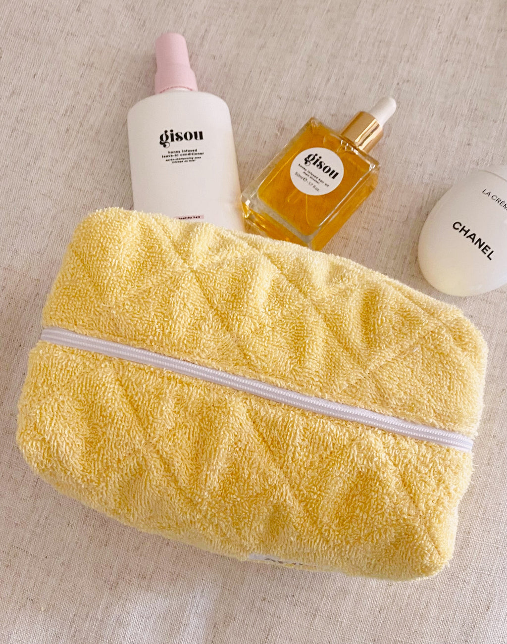 YELLOW TEDDY MAKE-UP BAG-AYJAY