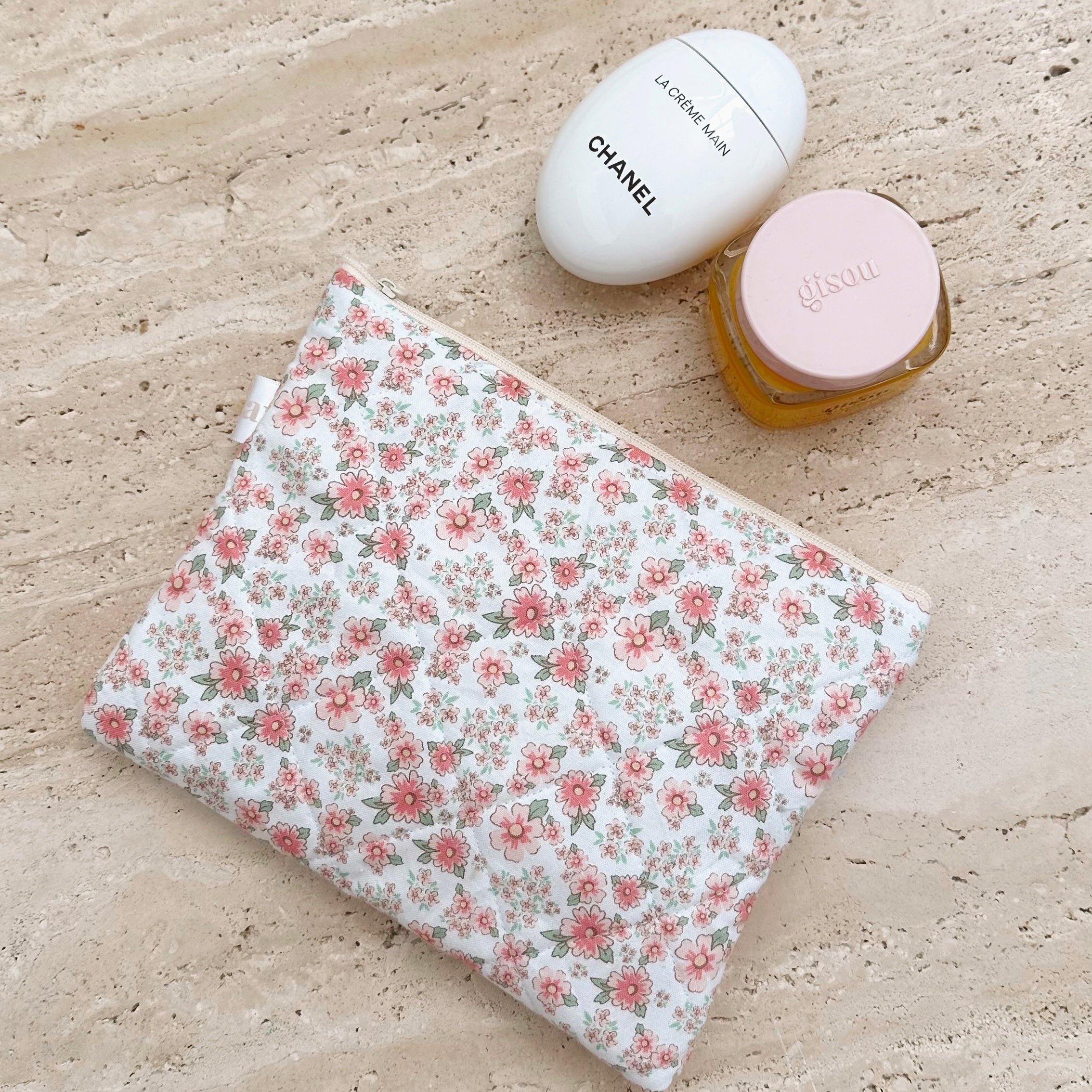 CREAM PINK POUCH-AYJAY