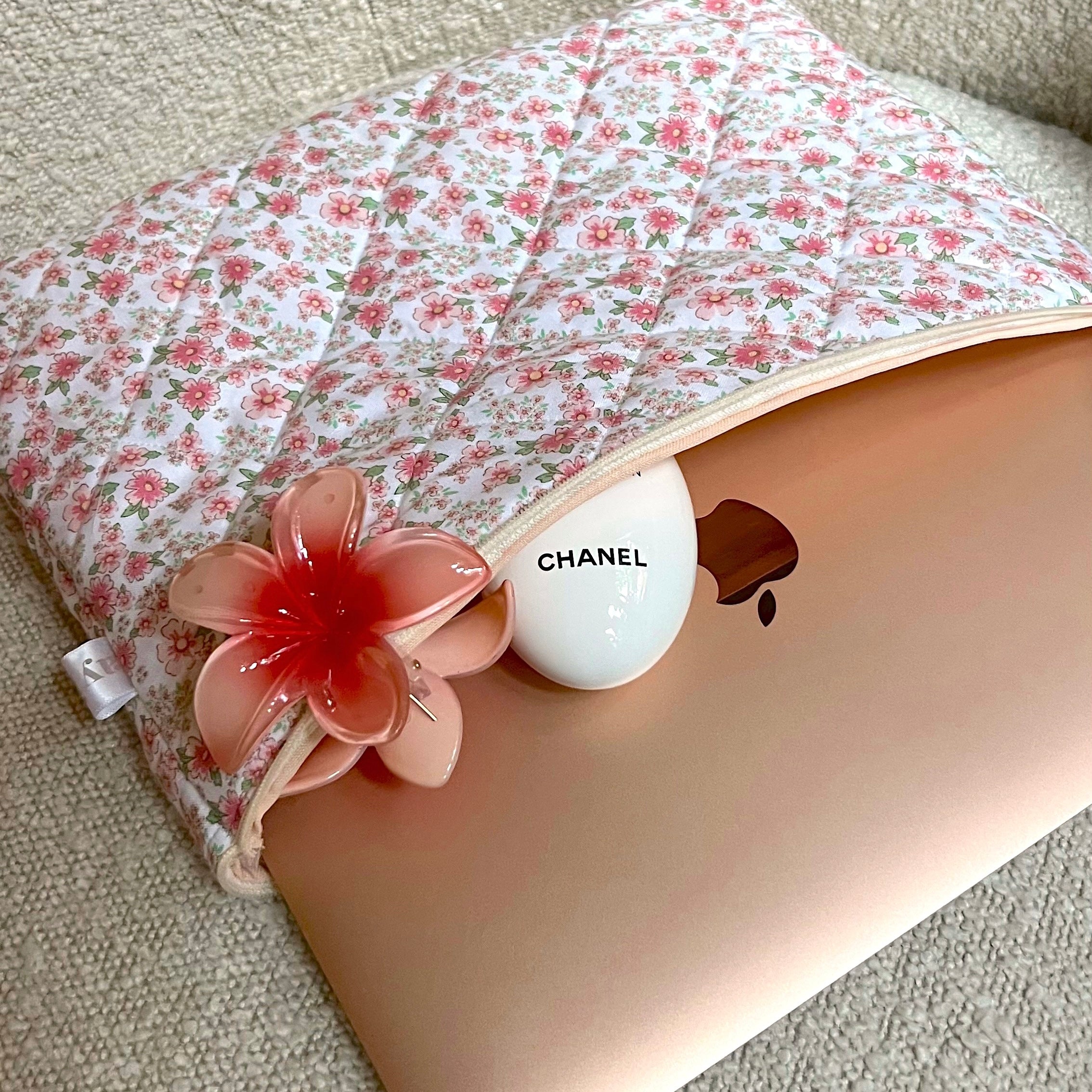 CREAM PINK LAPTOP SLEEVE-AYJAY